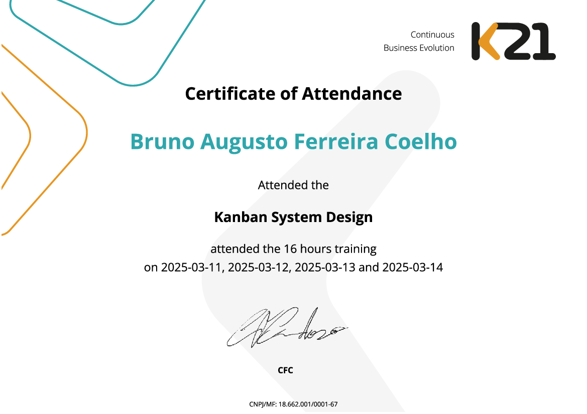 Certificado K21